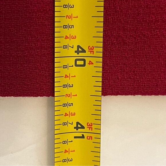 BCBGMaxAzria Red Pure Smooth Wool Academia Office Career Dress NWOT Size 8 - Picture 14 of 14